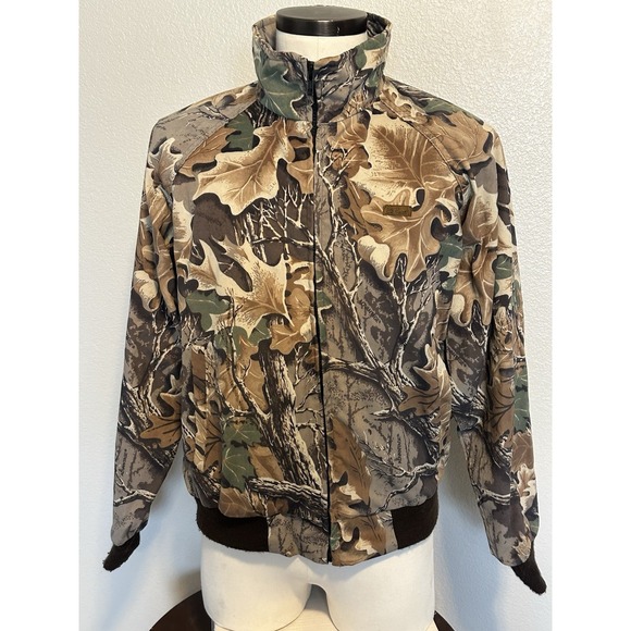 Woolrich Other - VTG Woolrich USA Made Advantage Saddle Cloth Camo Hunting Bomber Jacket Men's M